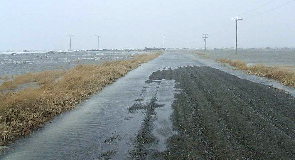 Road flooding in Pilot Point, Alaska U.S. Climate Resilience Toolkit